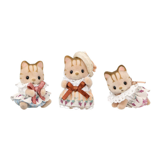Sylvanian Families | Baby Set - Striped Elegant Shimane Cat Doll Figure
