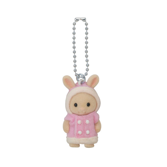 Sylvanian Families | Keychain Milk Rabbit (Duffle Coat)