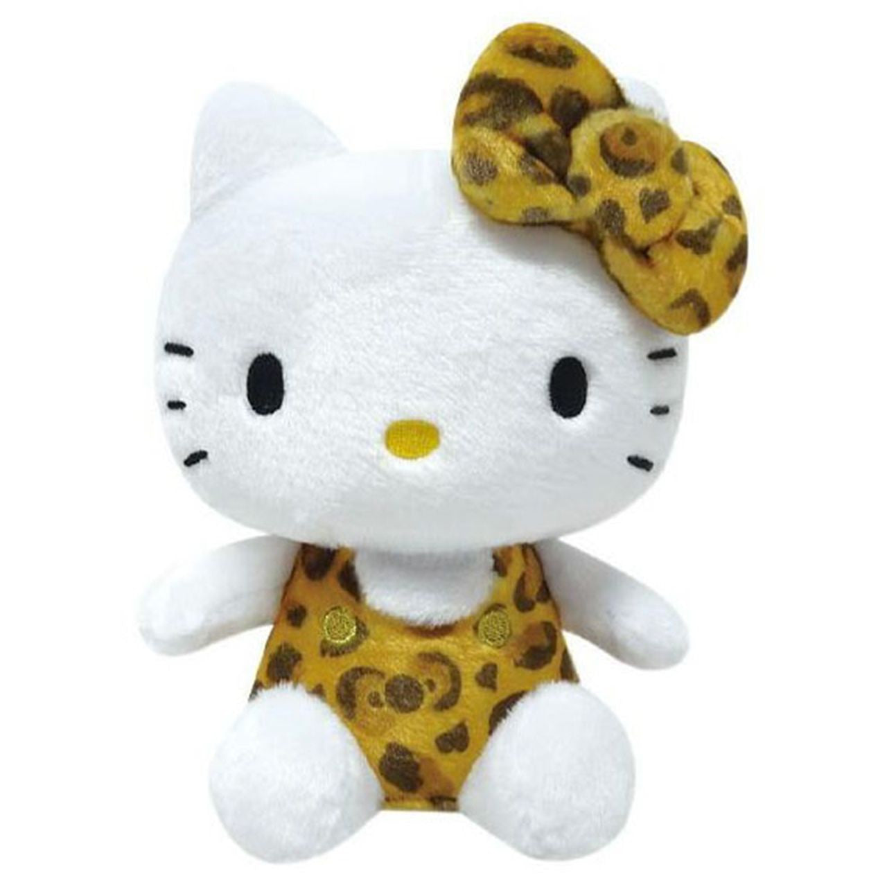 Sanrio K Company |  Hello Kitty Leopard Print Series | Sitting Plush (Brown)