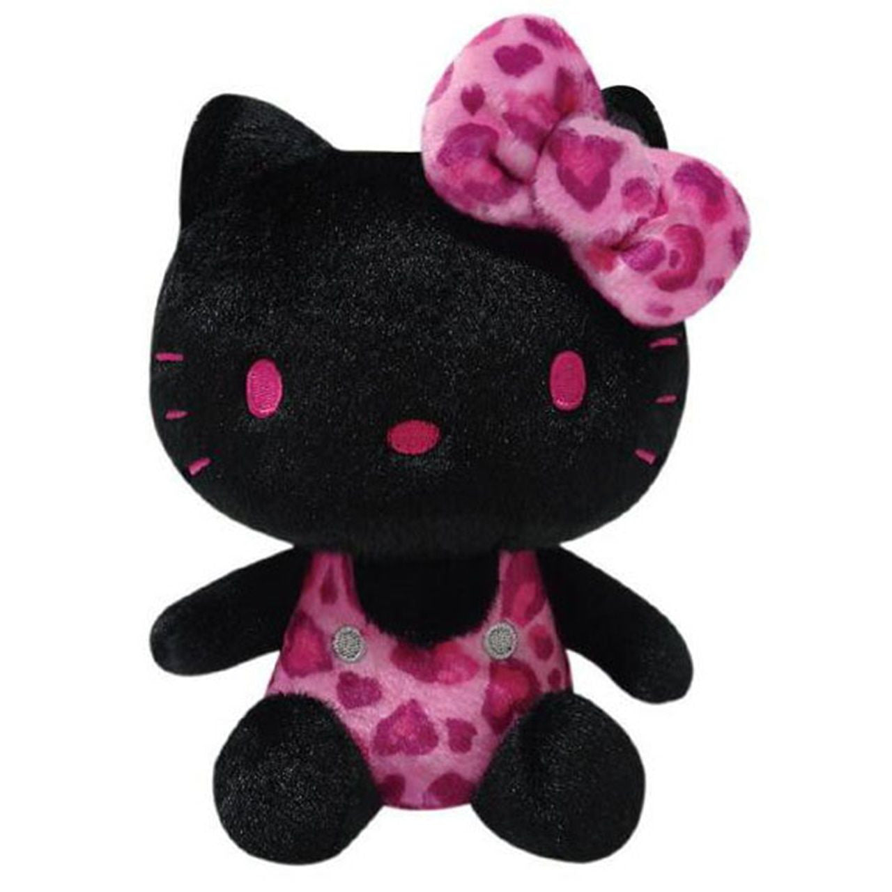 Sanrio K Company |  Hello Kitty Leopard Print Series | Sitting Plush (Black)