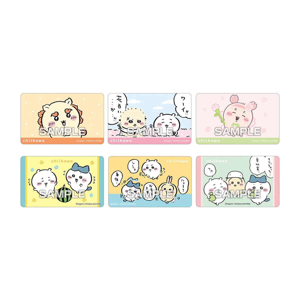 Chiikawa | Ensky Chiikawa Deco Sticker 4 [1 BOX 20 Packs] (36 Types In Total)