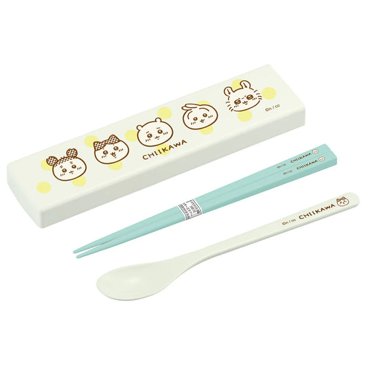 Chiikawa | Chiikawa Sliding Lid Cutlery Set (Face)