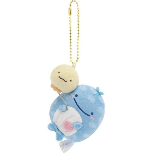 Jinbei San 10th Anniversary Balloon Fish Keychain - Deep Blue