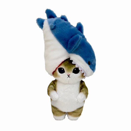 Mofusand | Mofusand Potetama Plush Toy - Biting Shark Cat (Beige)