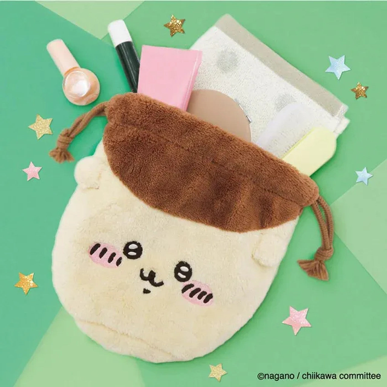 Chiikawa | Chiikawa Face Drawstring Bag (Kuri - Manju)