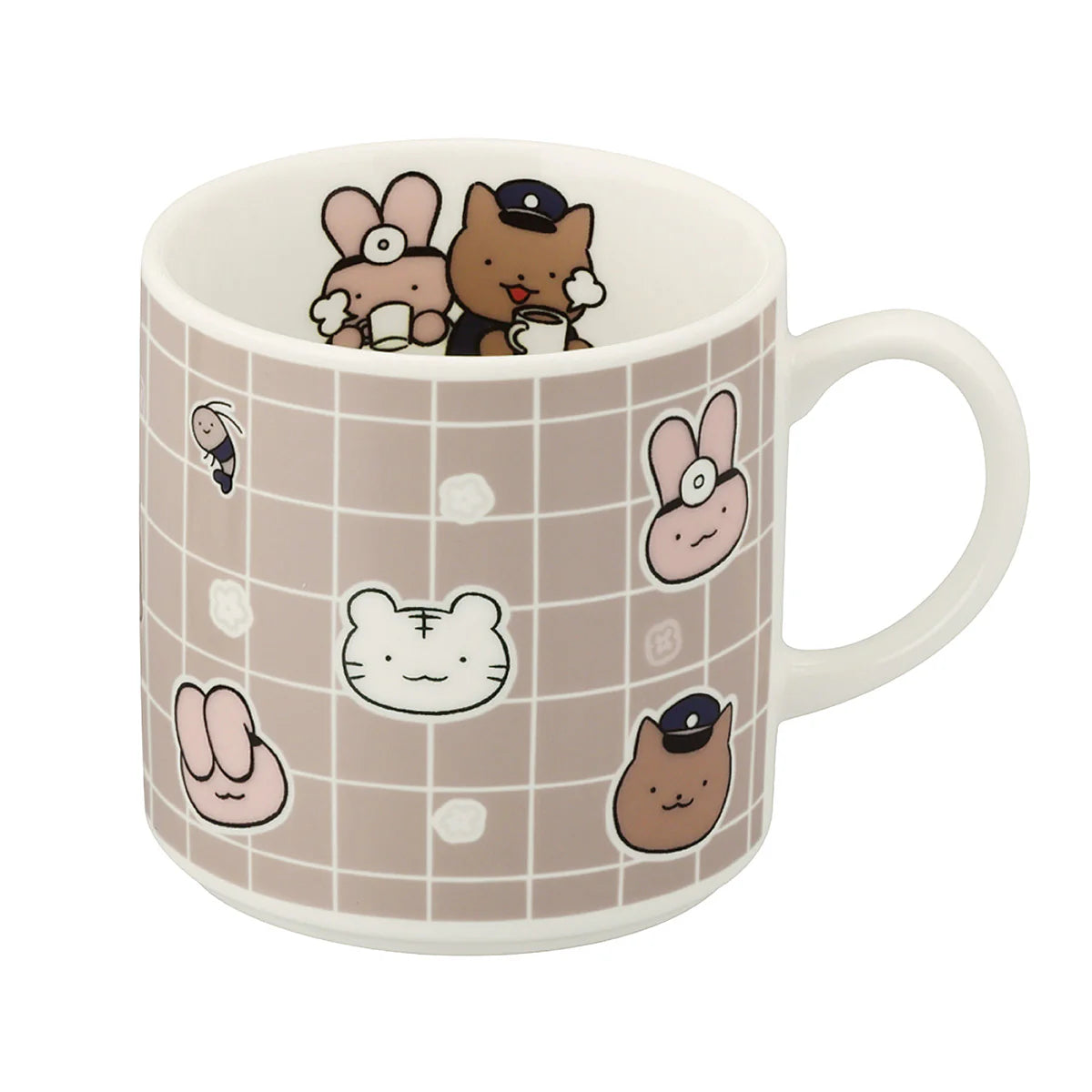 White Tiger and Black Tiger Dr Rabbit Nandemo Hospital Mug - Face