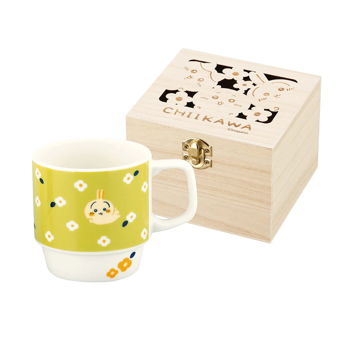 Chiikawa | Chiikawa Flower Garden Wooden Box Mug - Usagi