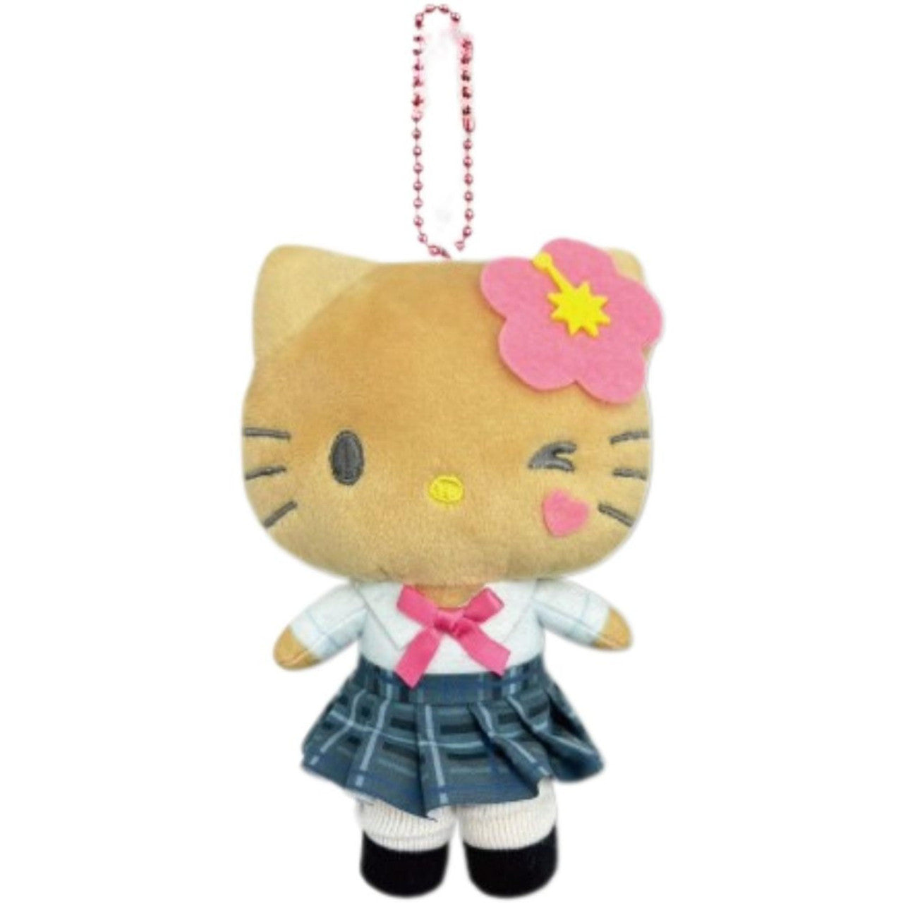 Sanrio | High School Girl Gal 2 Mascot Pouch - Tanned Hello Kitty