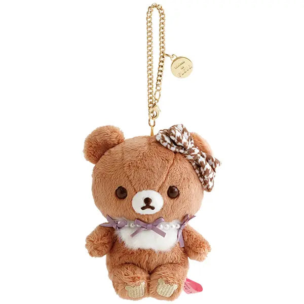 San-X | Maison de FLEUR x Rilakkuma Collaboration Hanging Plush Toy - Chairoikoguma