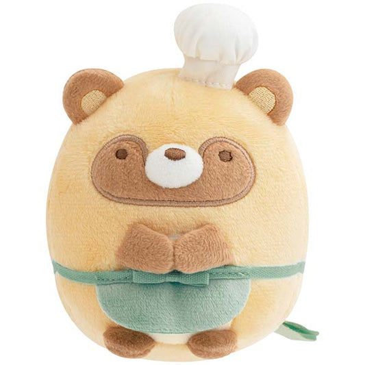 San-X | Sumikko Gurashi Raccoon Round Restaurant Plush Toy - Raccoon