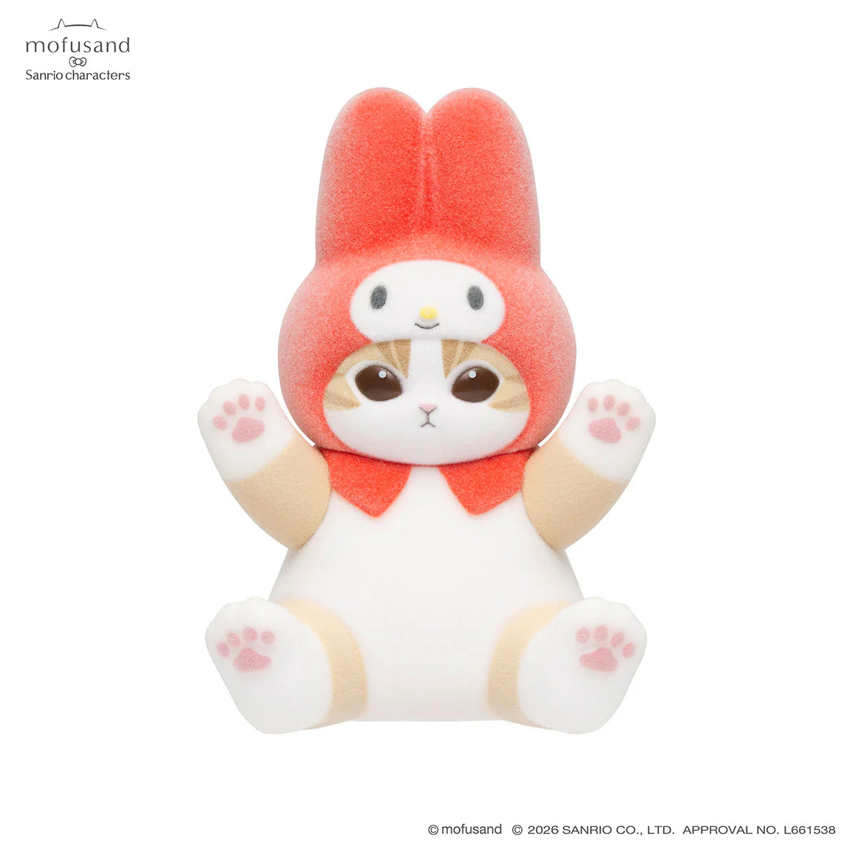 Mofusand | Sanrio Characters x Mofumofu Flocked Figure Trading Collection Vol.2 Blind Box (8 Types)