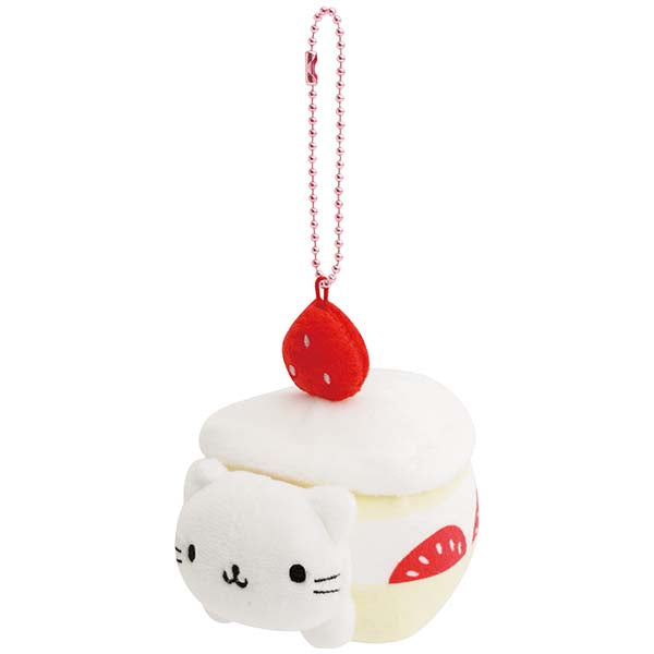 San-X | Characters Friends | Always Together Hanging Plush Toy - Meow Meow Meow Kitty (Shortcake)