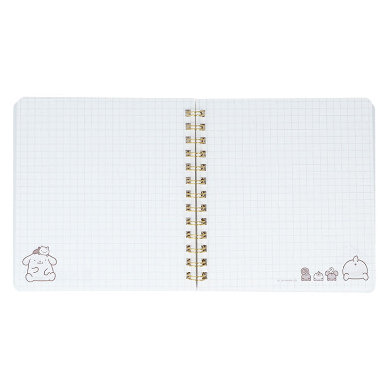 Sanrio | Sanrio Characters Square Ring Notebook with Window - Pompompurin (Orange)
