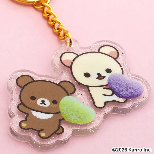 San-X | Puré x Rilakkuma Acrylic Keychain - B