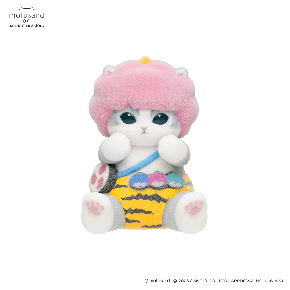 Mofusand | Sanrio Characters x Mofumofu Flocked Figure Trading Collection Vol.1 Blind Box (8 Types)