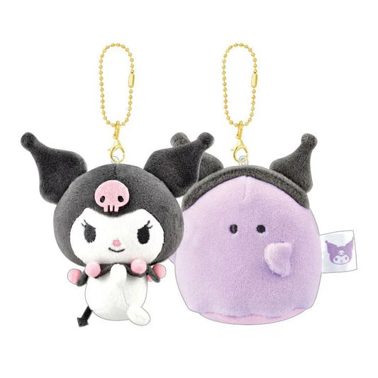 Sanrio | SANRIO Sanrio Characters x Obacane Collaboration | Niko Nui Magnet Mascot Keychain -  Kuromi x Obakane Niconui (Set of 2)