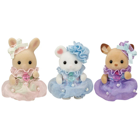 Sylvanian Families | Baby Trio Set - Jellyfish Baby Doll Figures