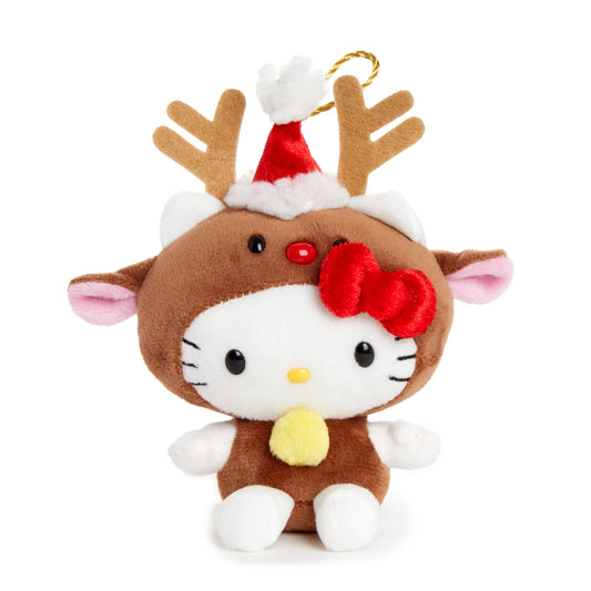 Sanrio US | Hello, Everyone! Series | Hello Kitty Plush Reindeer Ornament