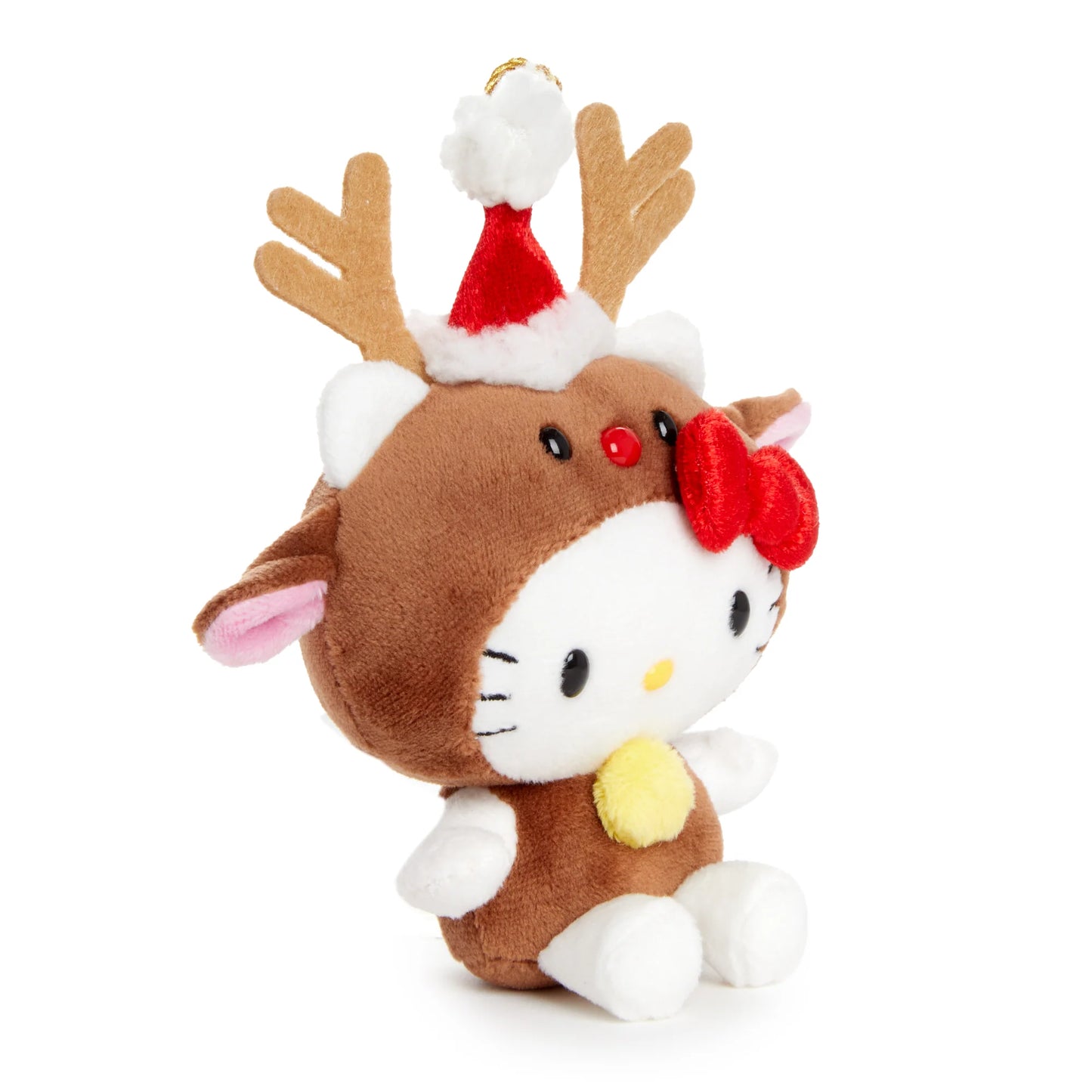 Sanrio US | Hello, Everyone! Series | Hello Kitty Plush Reindeer Ornament