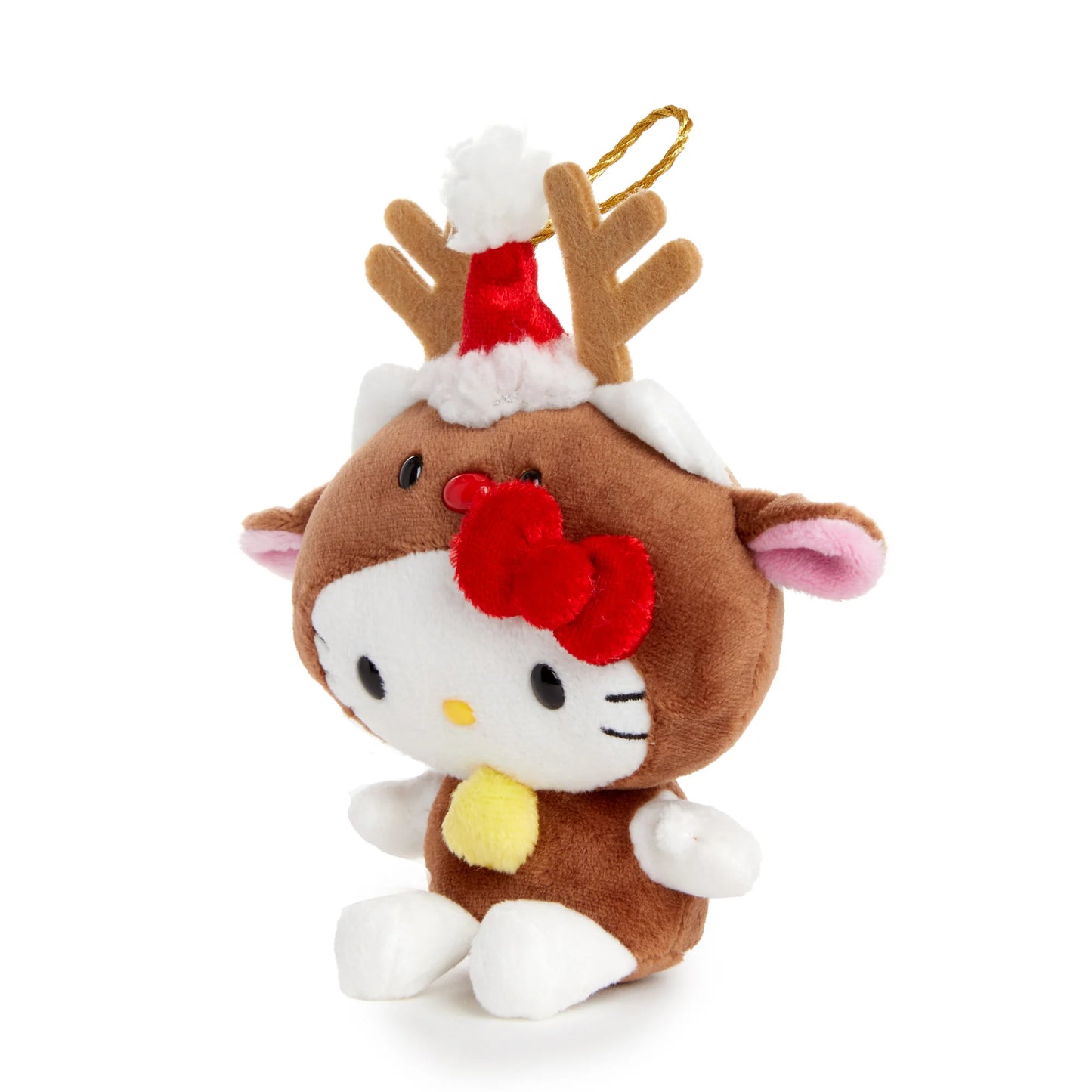 Sanrio US | Hello, Everyone! Series | Hello Kitty Plush Reindeer Ornament