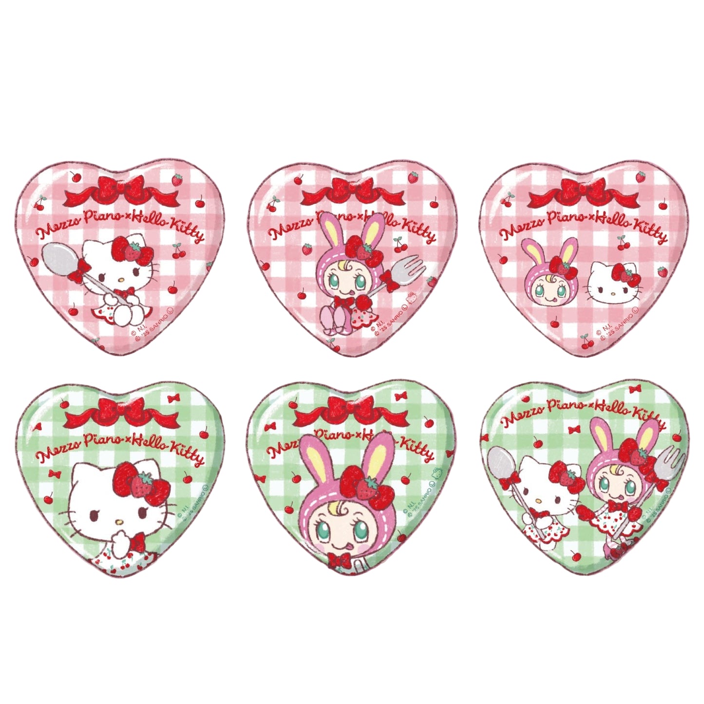 Sanrio | Mezzo Piano x Hello Kitty Secret Can Badge Blind Box (6 Types）