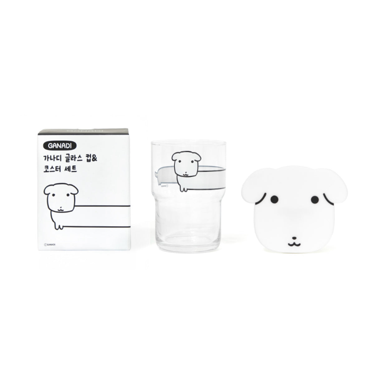 Ganadi | Ganadi Glass Cup And Coaster Set