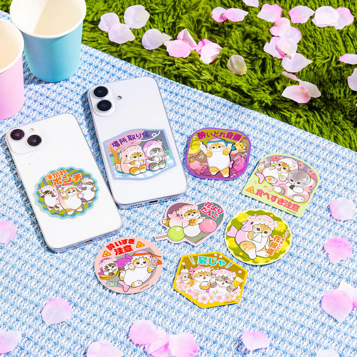 Mofusand | Mofusand Sakura Shark Meow Trading Hologram Sticker Blind Box (8 Types)