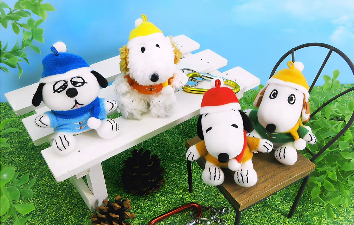 PEANUTS | Snoopy Town Limited Brother Series Snowy Day Double Mascot - Olaf & Andy