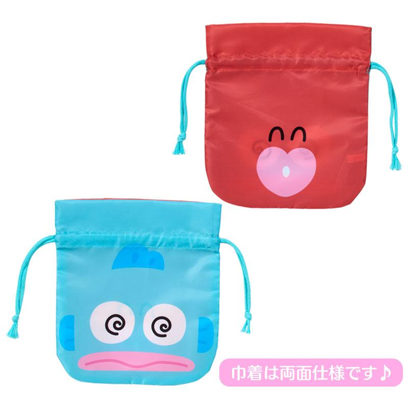 Sanrio | Hangyodon & Bad Badtz-Maru Funny Face Drawstring Pouch Set (2 Pieces) - Hangyodon