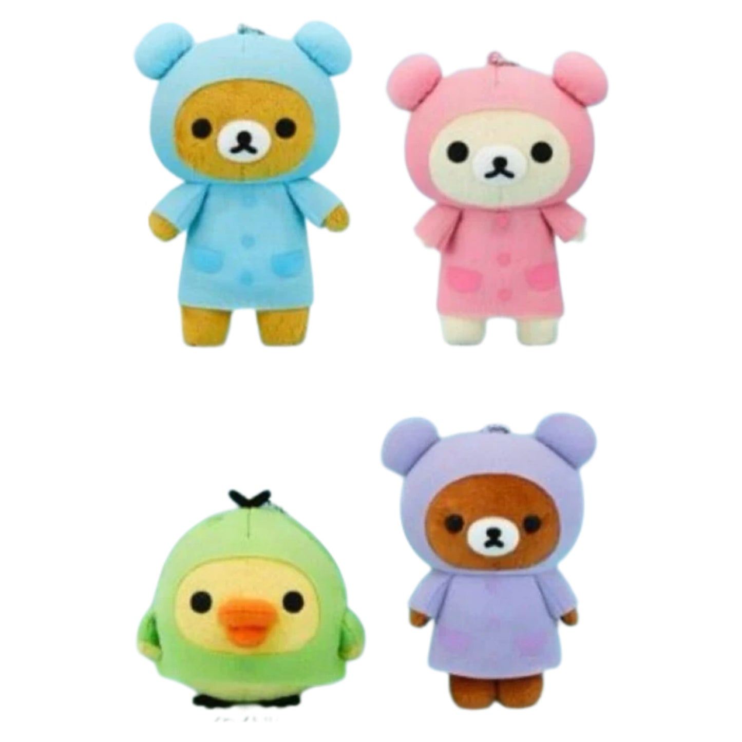 San-X | Rilakkuma Raincoat Hanging Plush Toy (Prize)