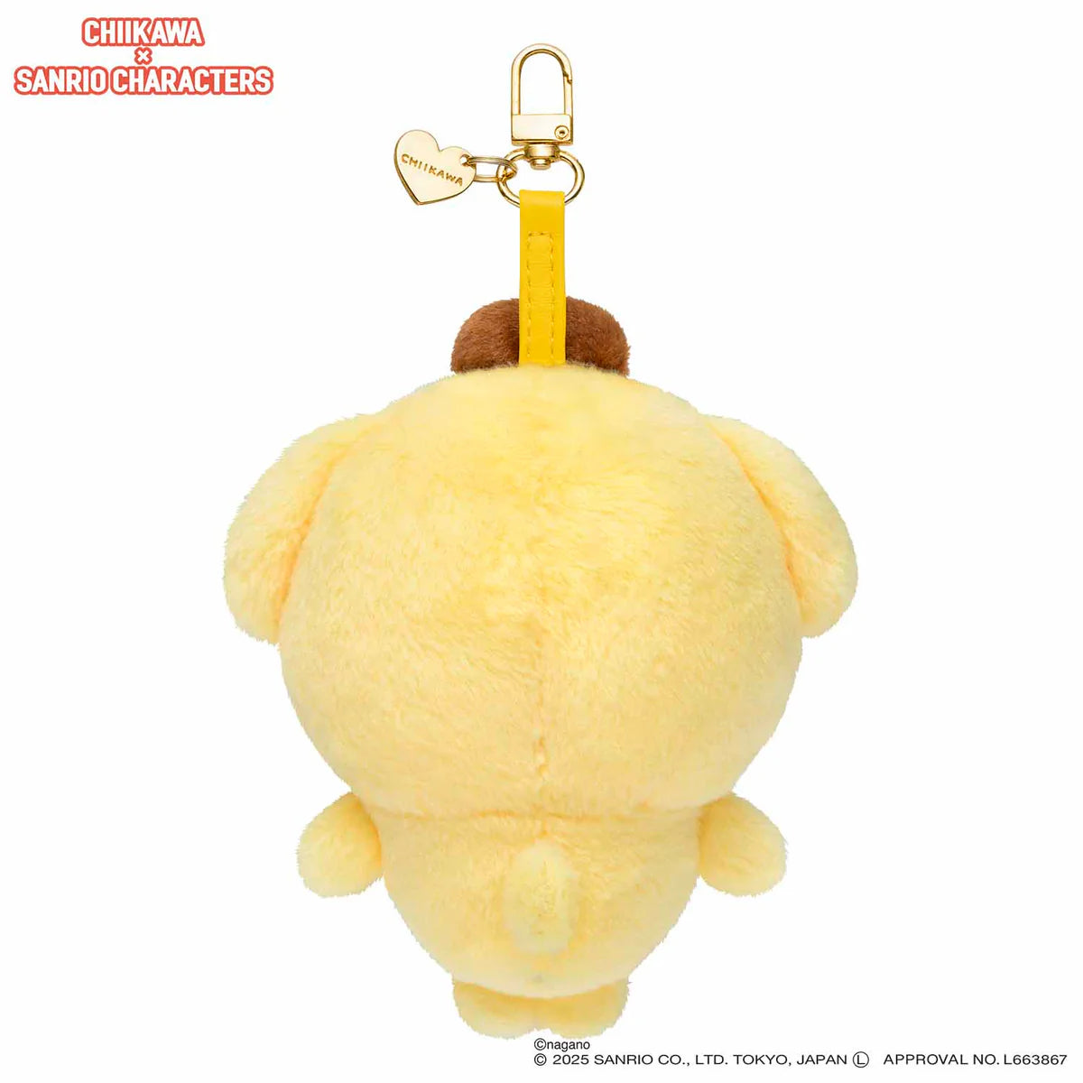 Chiikawa x Sanrio Characters Kiramekko Mascot Holder (Usagi × Pompompurin)