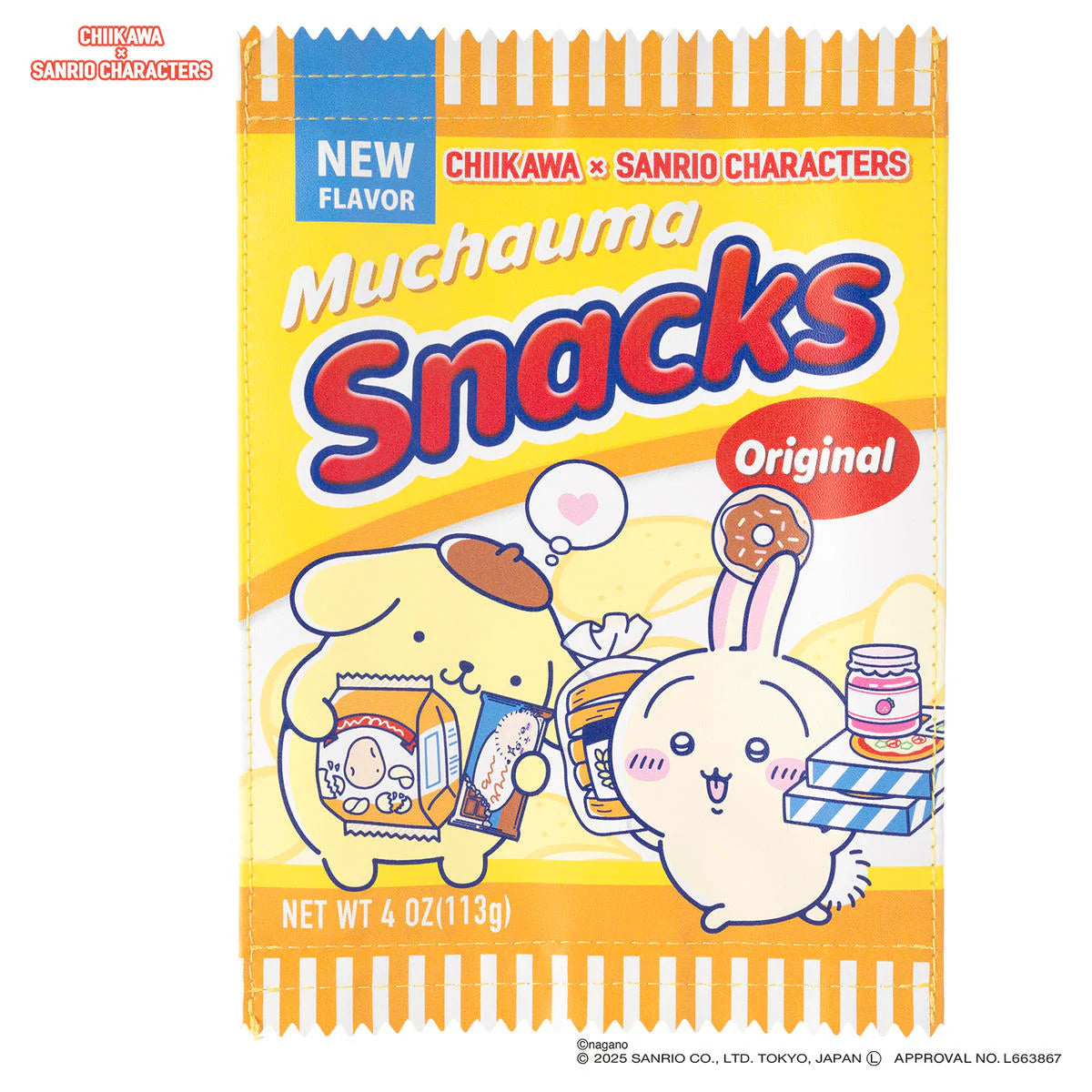 Chiikawa × Sanrio Characters Supermarket Snack Pouch (Usagi and Pompompurin)