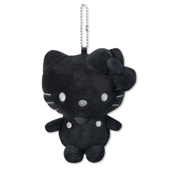 Sanrio Avail | All Black Series | Hello Kitty Mascot Holder (Grey Stitch)