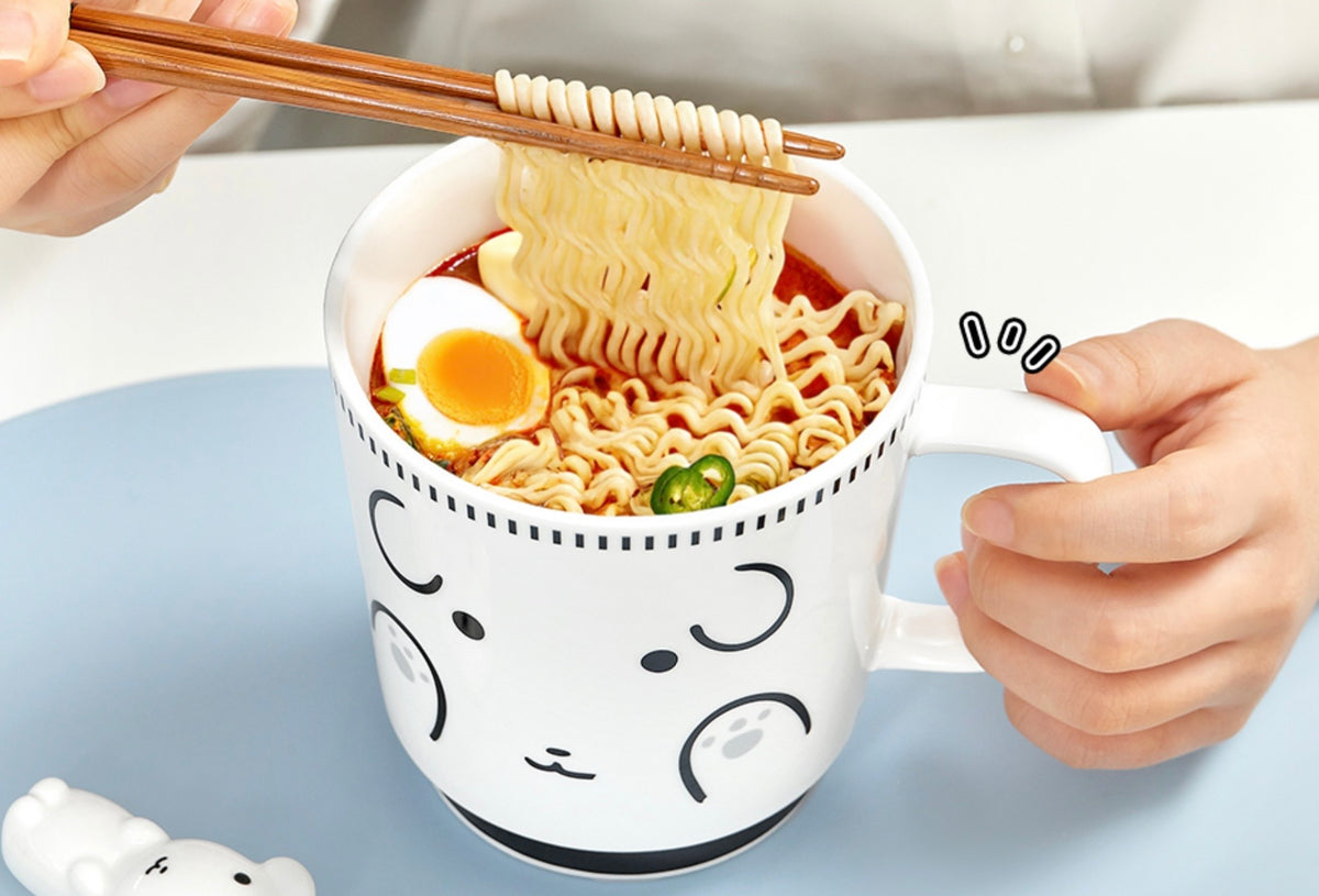 Ganadi | Ganadi Noodle Cup And Chopstick/Chopstick Holder Set