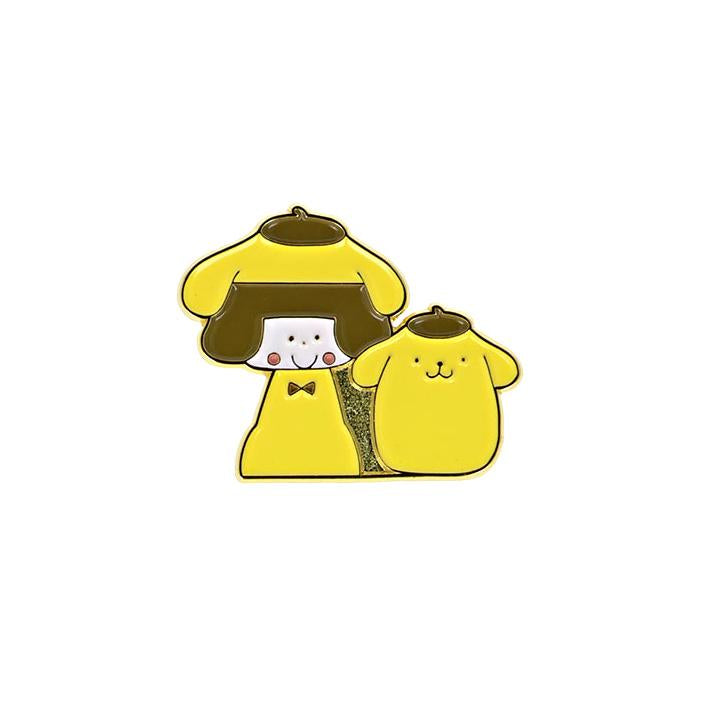 Sanrio | Mizutama × Sanrio Characters Pins Collection Blind Box (6 Types) - Brown