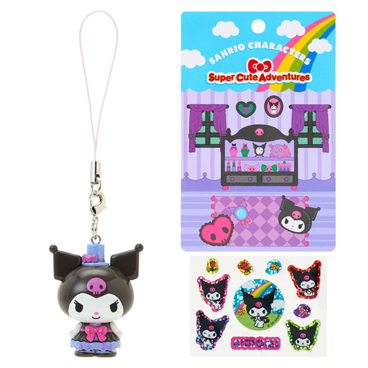 Sanrio | Sanrio Characters Super Cute Adventures Strap & Sticker Set - Kuromi