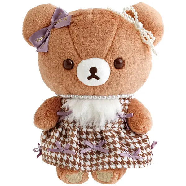 San-X | Maison de FLEUR x Rilakkuma Collaboration Plush Toy S - Chairoikoguma