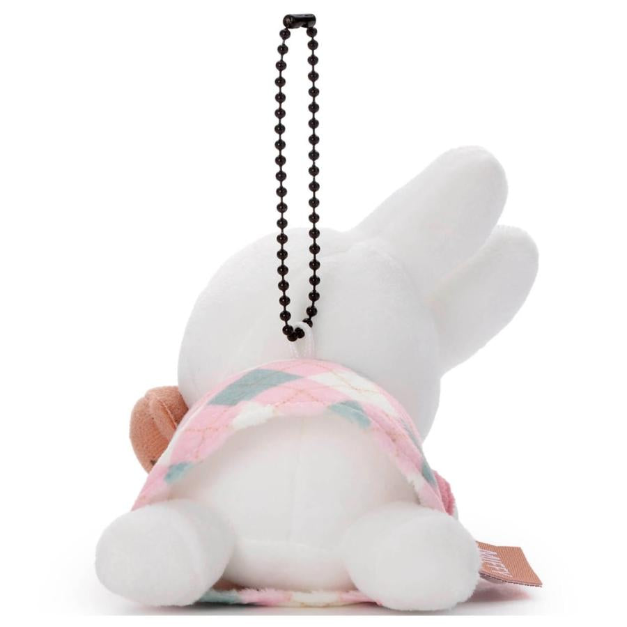 Miffy | Miffy Check Series Suyasuya Friend Bruna Mascot - Pink