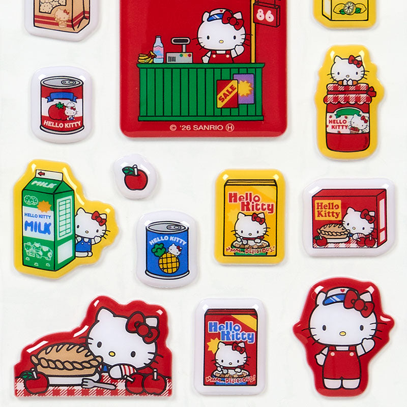 Sanrio | Sanrio Characters Plump Sticker Sheet - Hello Kitty (Red)