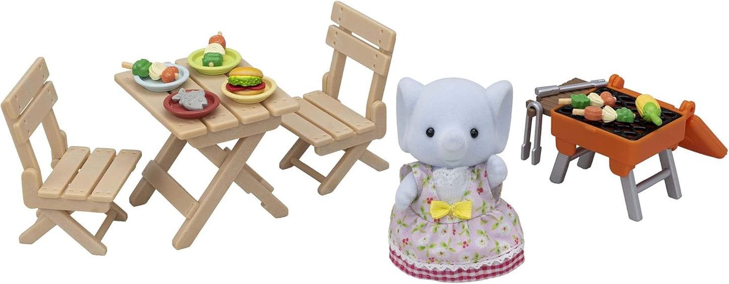 Sylvanian Families | Elephant Girl BBQ Picnic Set