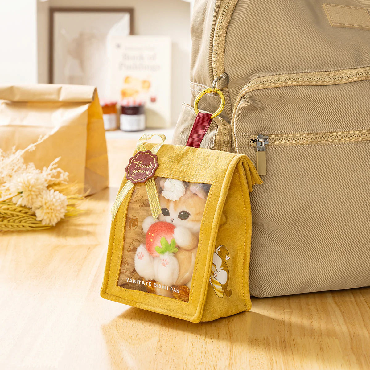 Mofusand | Mofusand Bakery Danish Meow Mascot Keychain - Strawberry