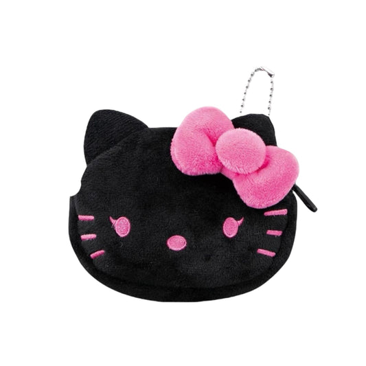 Sanrio Avail | Hello Kitty All Black & Pink Mascot Coin Purse