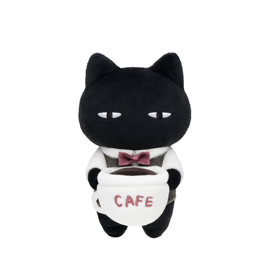 White Tiger and Black Tiger Hikake to watch from your desktopPlush - Black Cat Master・Coffee