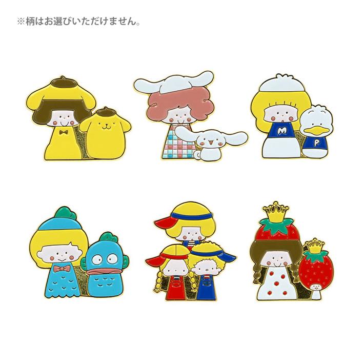 Sanrio | Mizutama × Sanrio Characters Pins Collection Blind Box (6 Types) - Brown