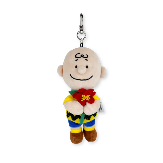 PEANUTS | SNOOPY GARDEN Korea | Camelia Flower Charlie Brown Doll Key Ring