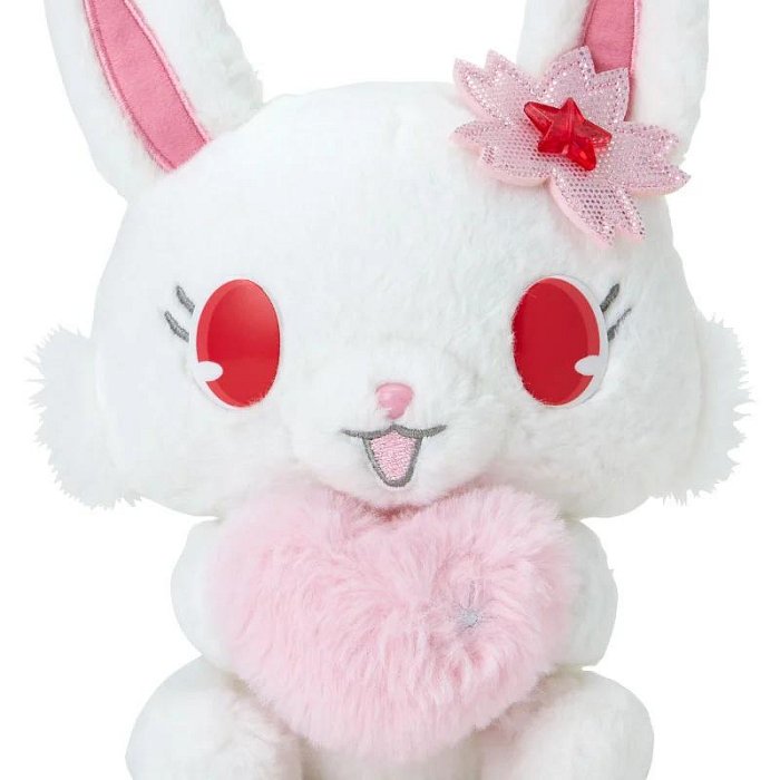 Sanrio | Fluffy Heart Design | Honey Cute Plush Toy Sugar Bunny Shirosa