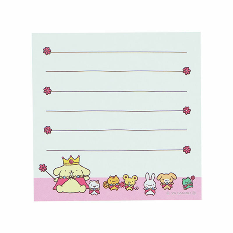 Sanrio | Sanrio Characters Square Memo - Pompompurin (Pink)