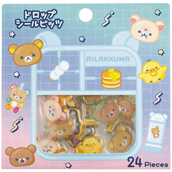 San-X | Rilakkuma Lab Theme Drop Sticker Pack - B