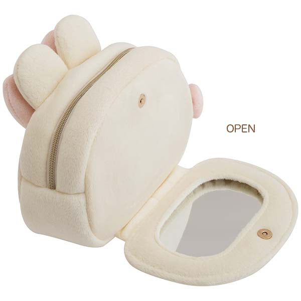 San-X | Rilakkuma Makeup Rilakkuma Mirrored Plush Pouch - Korilakkuma