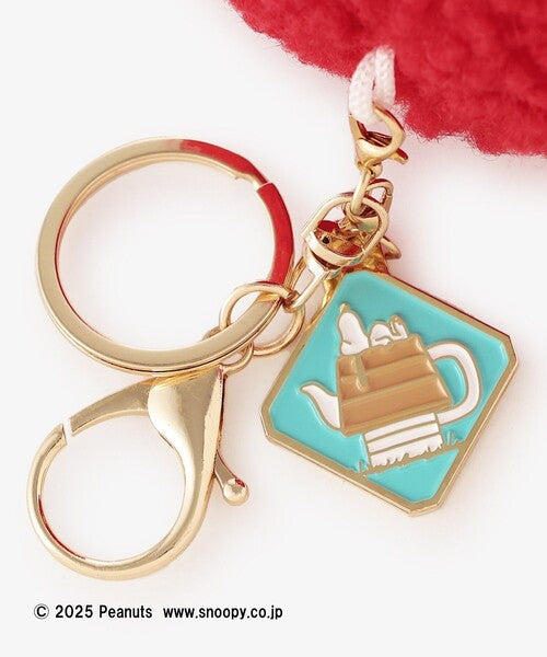 PEANUTS | Snoopy Afternoon Tea Plush Keychain - Red